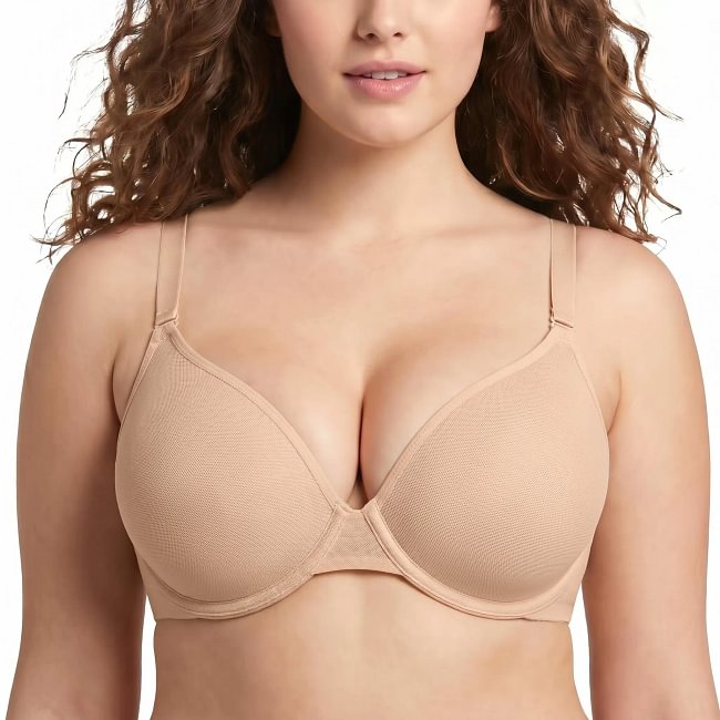 HSIA Seraphina Air Light Breathable Sheer Mesh Halter Bra Plus Size Summer Unlined Full Coverage Bra Underwire Support Non Padded Bra Lightweight Convertible Multiway 5-Way Wear Front Adjustable Detachable Straps Comfort Everyday Womenswear