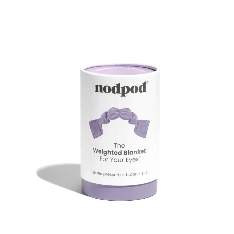 Nodpod Sleep Mask - The Weighted Blanket For Your Eyes, Calming Eyemask for Deep Sleep, Side-Sleeping Friendly, 100% Blackout, Patented Strap-Free Design