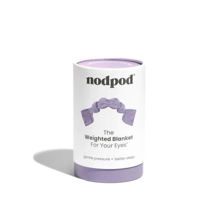 Nodpod Sleep Mask - The Weighted Blanket For Your Eyes, Calming Eyemask for Deep Sleep, Side-Sleeping Friendly, 100% Blackout, Patented Strap-Free Design