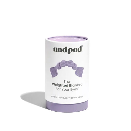 Nodpod Sleep Mask - The Weighted Blanket For Your Eyes, Calming Eyemask for Deep Sleep, Side-Sleeping Friendly, 100% Blackout, Patented Strap-Free Design
