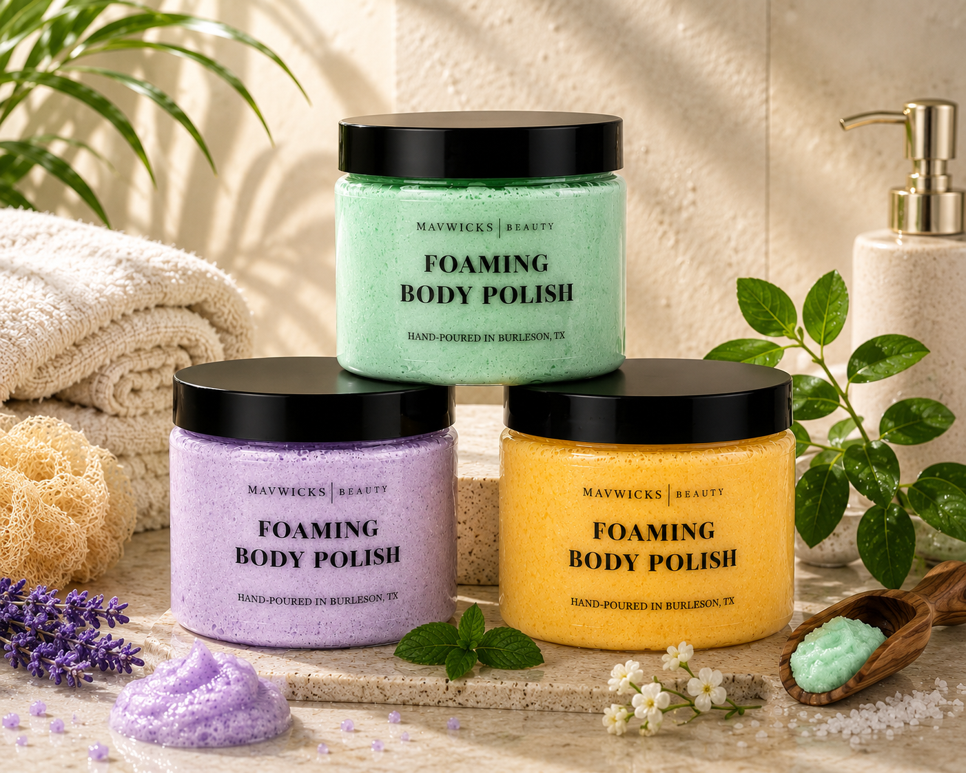 Mavwicks Foaming Body Polish - Luxury Exfoliating Scrub