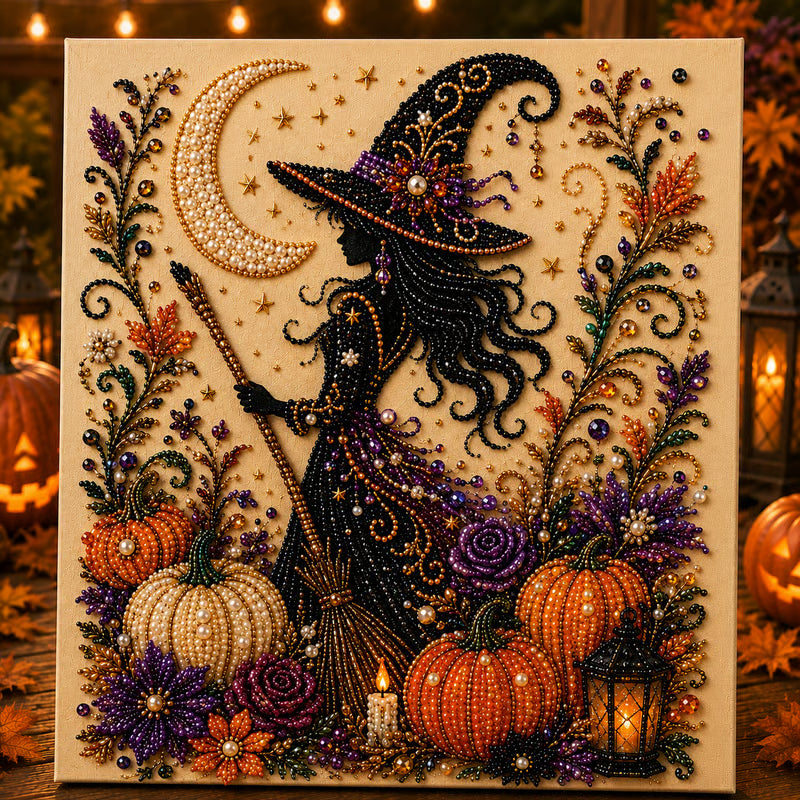 👻 Halloween Ghost Pearl Art DIY Kit