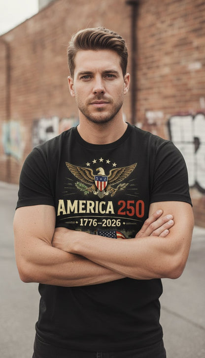 🎉America 250™ 🎉– 1776–2026 Patriotic Commemorative T-Shirt