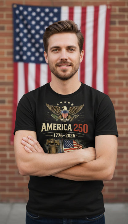 🎉America 250™ 🎉– 1776–2026 Patriotic Commemorative T-Shirt