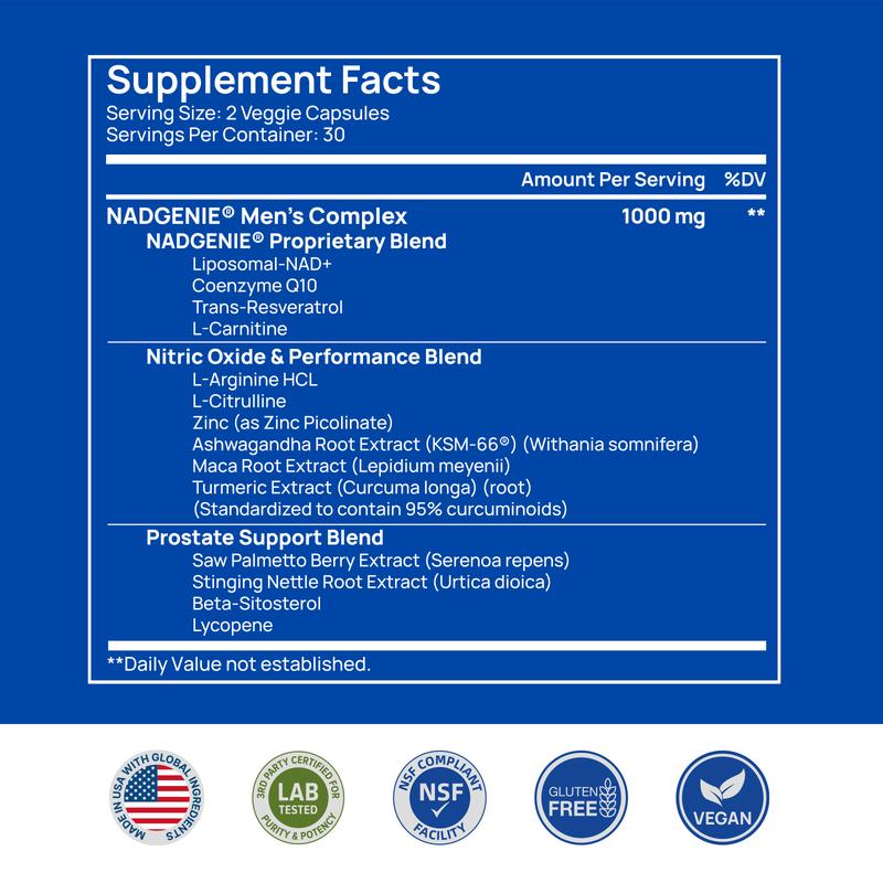 Selerb NAD+ Supplements & Magnesium Complex Bundle for Men, 90 + 60 Capsules
