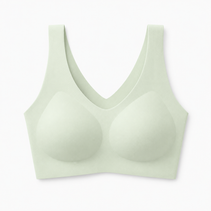 ubras Seamless Bras for Women Full Coverage Wireless Bralette Widen Straps Side Comfortable Breathable Smooth Pull On Bras Smart Size Fabric Stretchy Minimalist Basic Nude Lightweight Womenswear Soft Everyday Bra