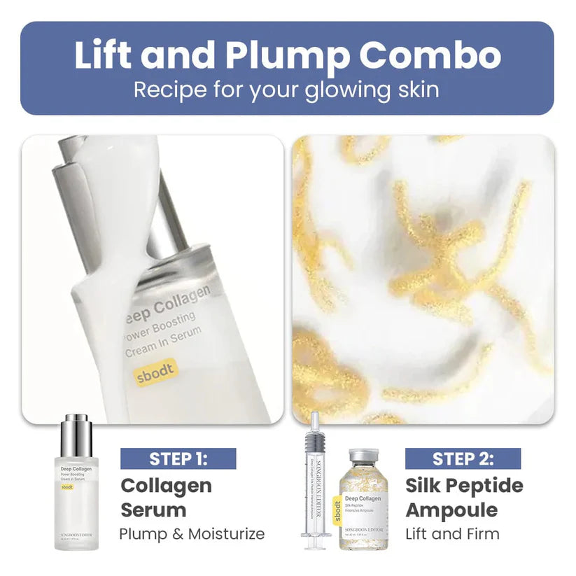 Silk Lifting Peptide Ampoule | Intensive Collagen Care Set [Silk Collagen & Peptide Face-Lift Duo]
